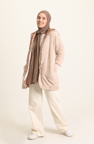 Beige Cardigans 1725-01