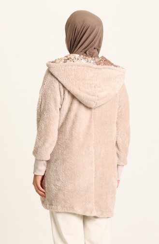 Beige Strickjacke 1725-01