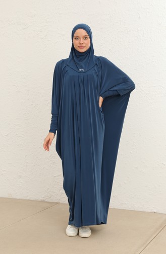 Oil Blue İslamitische Jurk 228446-03