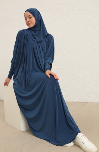 Oil Blue İslamitische Jurk 228446-03