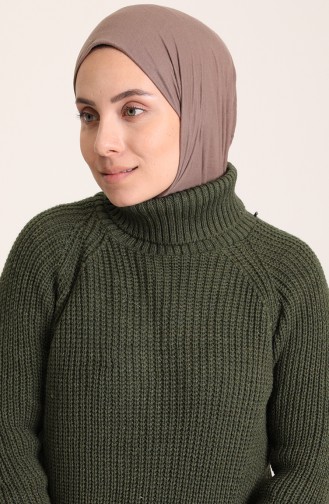 Balıkçı Yaka Tunik 55521-11 Haki