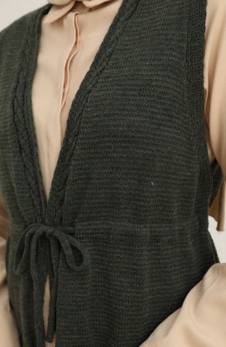Knitwear Vest 22153-10 Khaki Green 22153-10