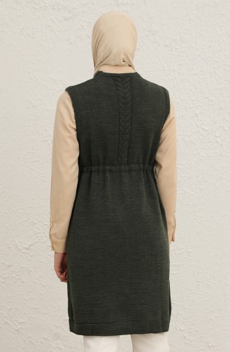 Knitwear Vest 22153-10 Khaki Green 22153-10