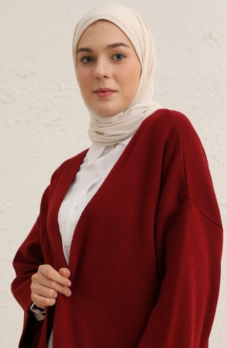 Weinrot Strickjacke 22156-09