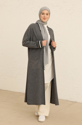 Grau Strickjacke 2026-01