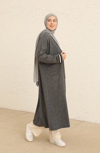 Grau Strickjacke 2026-01