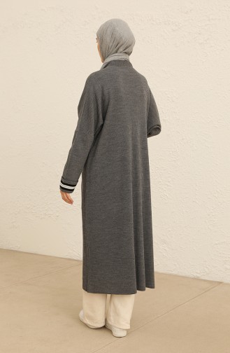 Grau Strickjacke 2026-01