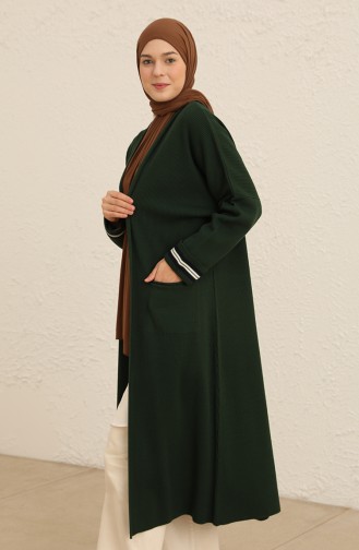 Smaragdgrün Strickjacke 2026-02