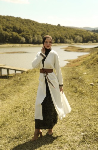 Weiß Strickjacke 2026-04