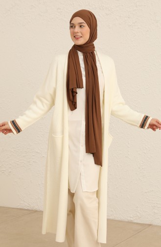 Weiß Strickjacke 2026-04