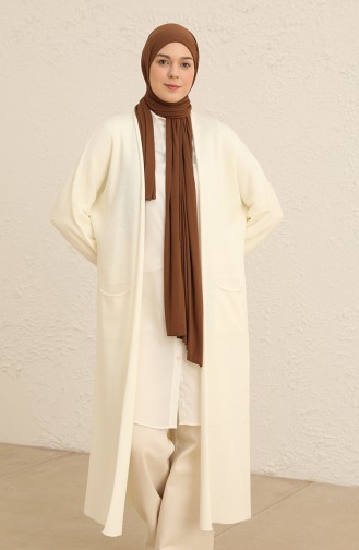 Weiß Strickjacke 2026-04
