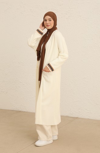 Weiß Strickjacke 2026-04