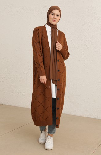 Braun Strickjacke 2027-02