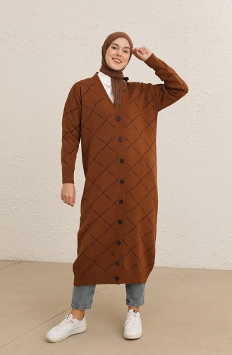 Braun Strickjacke 2027-02