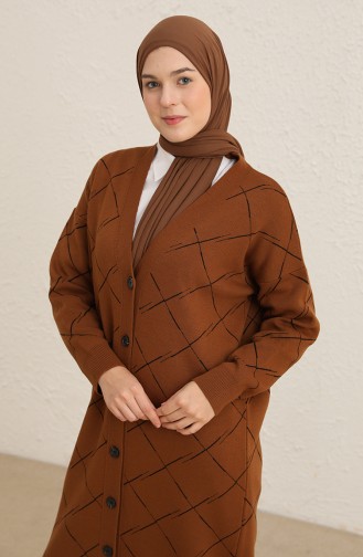 Braun Strickjacke 2027-02