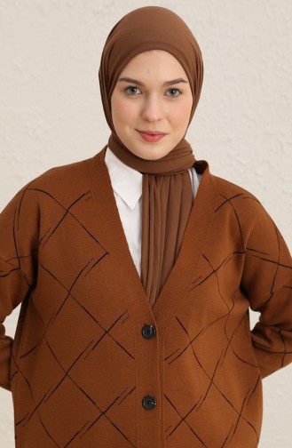 Braun Strickjacke 2027-02