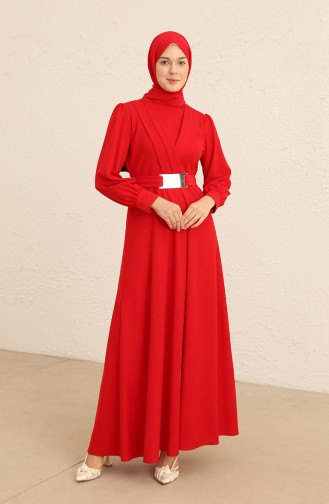 Abiye Elbise 5806-03 Kırmızı