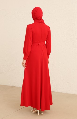 Abiye Elbise 5806-03 Kırmızı