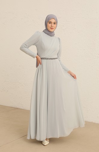 Habillé Hijab Gris 5737-04