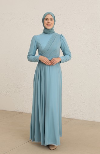 Habillé Hijab Bleu menthe 5737-06