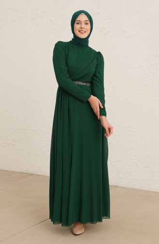 Habillé Hijab Vert emeraude 5737-08