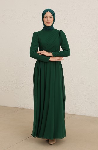Smaragdgrün Hijab-Abendkleider 5737-08
