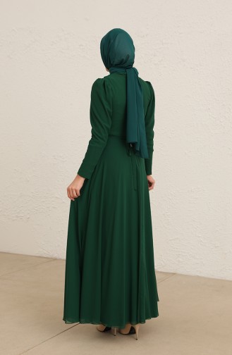 Smaragdgrün Hijab-Abendkleider 5737-08