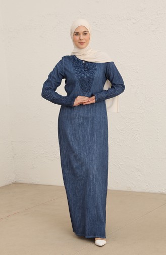 Indigo İslamitische Jurk 0999-03