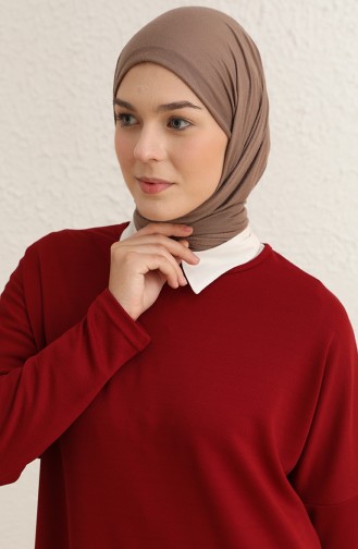 Dark Claret Red Tuniek 8523A-01