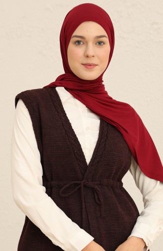 Gilet Sans Manches Bordeaux Foncé 22153-04