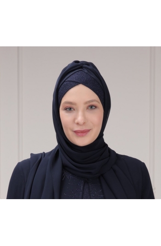 Navy Blue Ready to wear Turban 3155-02