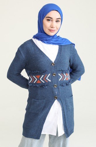 Indigo Strickjacke 55533-01