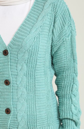 Triko Modelli Kısa Hırka 55513-06 Mint Yeşili