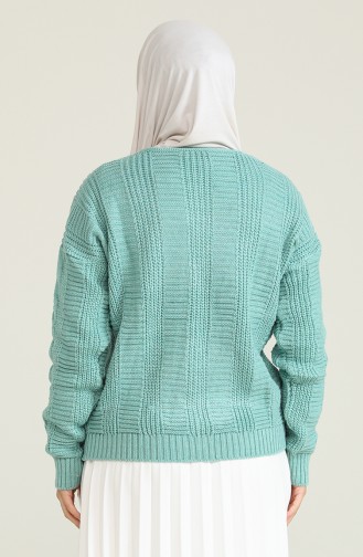 Triko Modelli Kısa Hırka 55513-06 Mint Yeşili