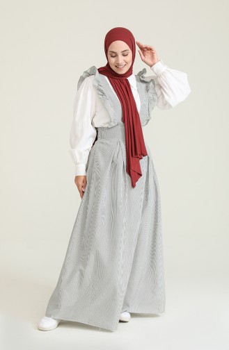 Schwarz Hijab Kleider 1814-01