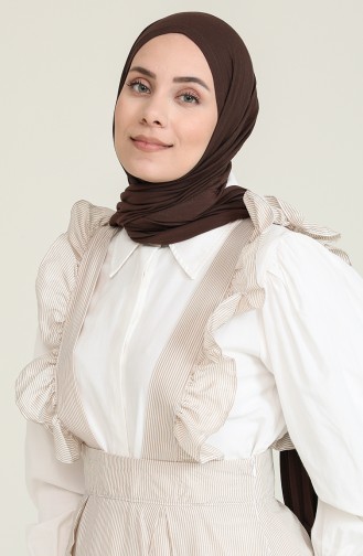 Brown Hijab Dress 1814-04