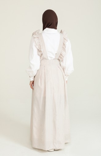 Brown Hijab Dress 1814-04