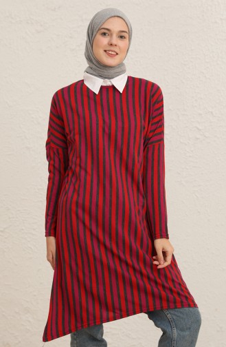 Çigili Yarasa Kol Tunik 8527-01 Antrasit