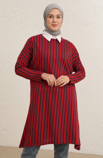 Çigili Yarasa Kol Tunik 8527-01 Antrasit