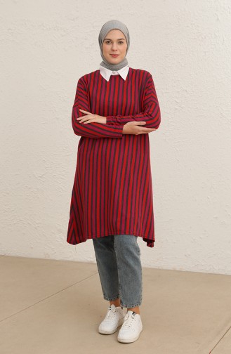 Çigili Yarasa Kol Tunik 8527-01 Antrasit