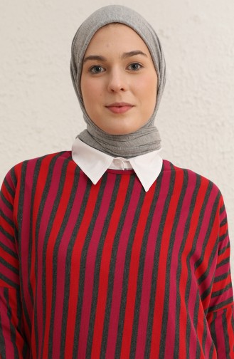 Çigili Yarasa Kol Tunik 8527-01 Antrasit