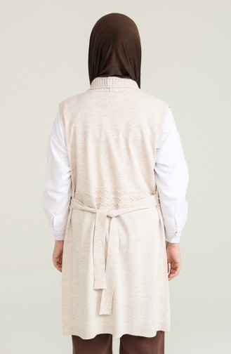 Gilet Sans Manches Beige 1002-018