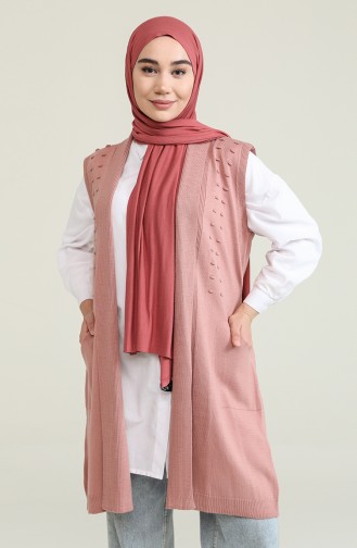 Gilet Sans Manches Rose 1010-017