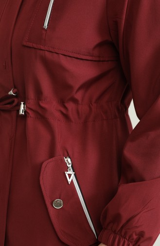 Claret Red Winter Coat 13755