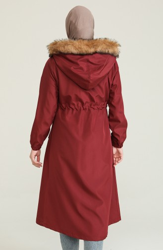 Claret Red Winter Coat 13755