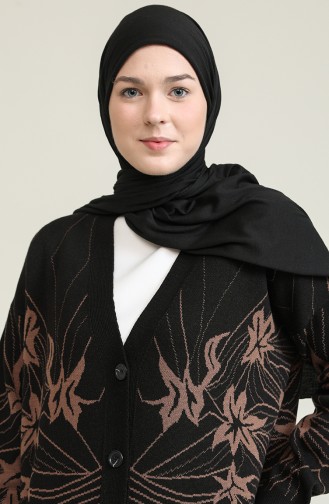 Schwarz Strickjacke 2028-02