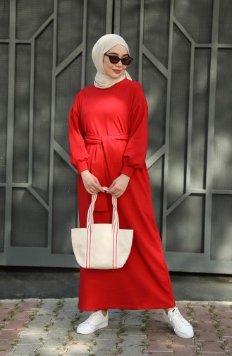 Robe Hijab Rouge 000100-04