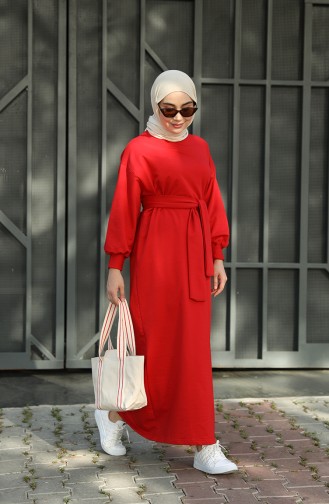 Robe Hijab Rouge 000100-04
