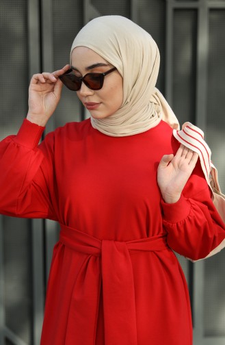 Robe Hijab Rouge 000100-04