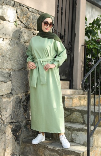 Mint green İslamitische Jurk 000100-07